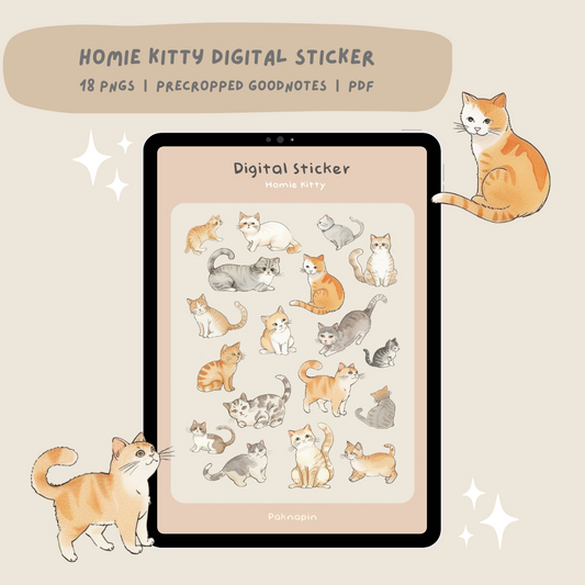 [Free] Homie Kitty Digital Sticker by Paknapin
