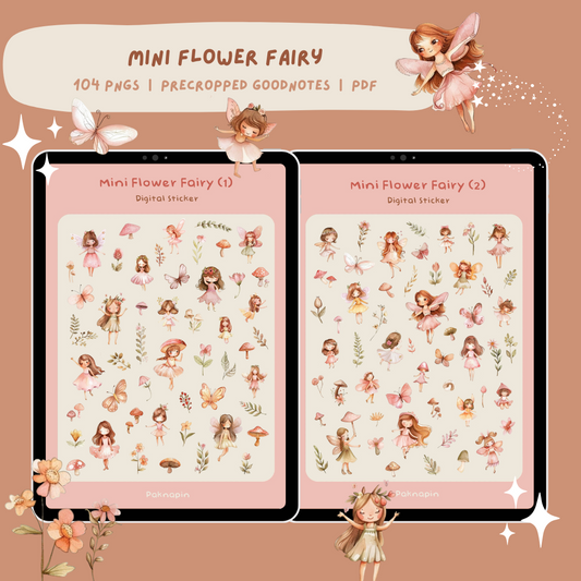 Mini Flower Fairy Digital Sticker by Paknapin